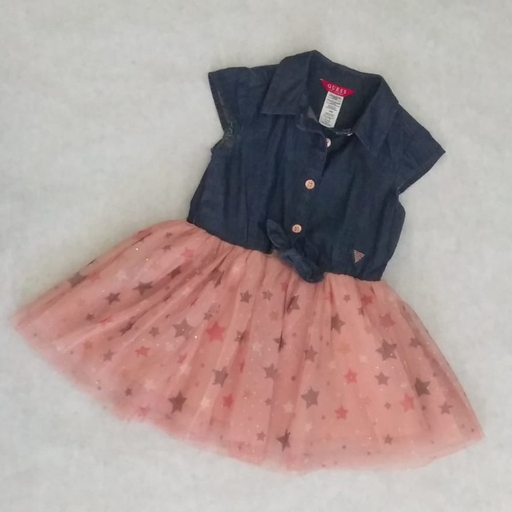 Guess - Denim dress for girls - Picture 3 of 8